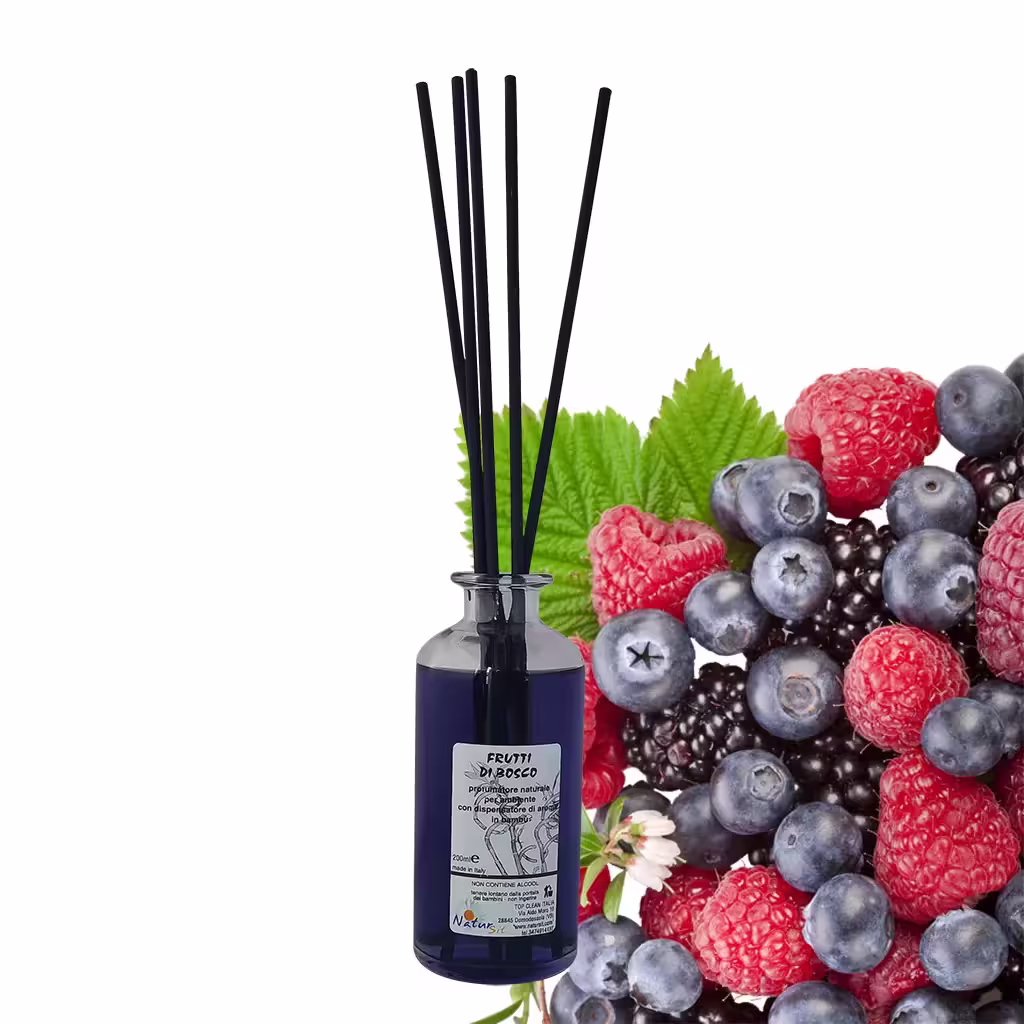 Diffusore con bastoncini ai Frutti di Bosco