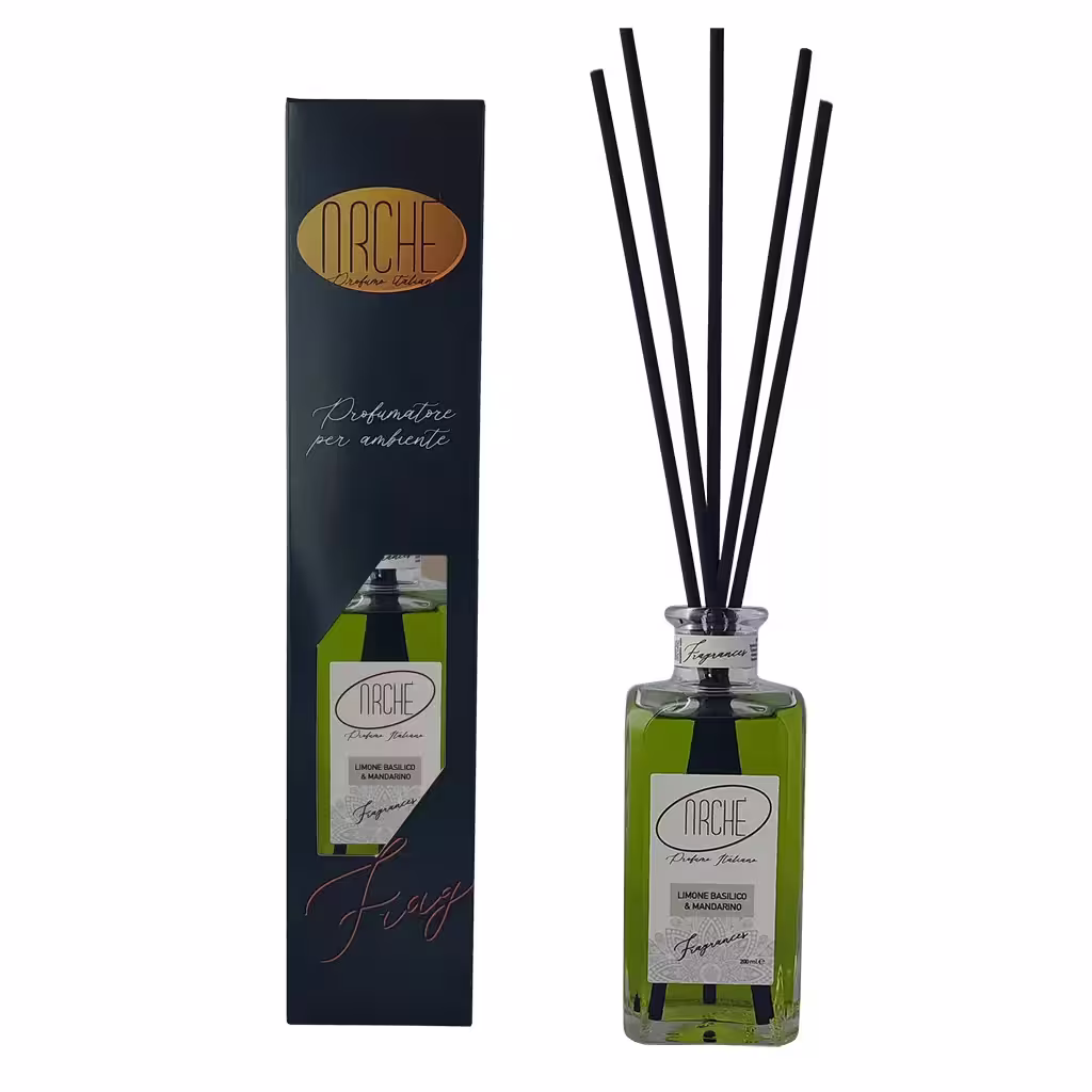 Diffusore con bastoncini Limone Basilico e Mandarino