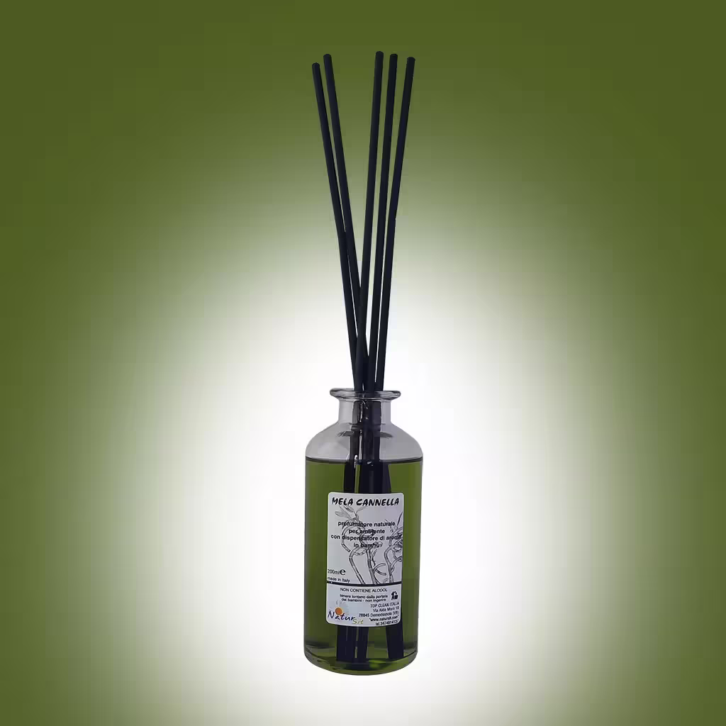 Profumo con bastoncini Mela Cannella
