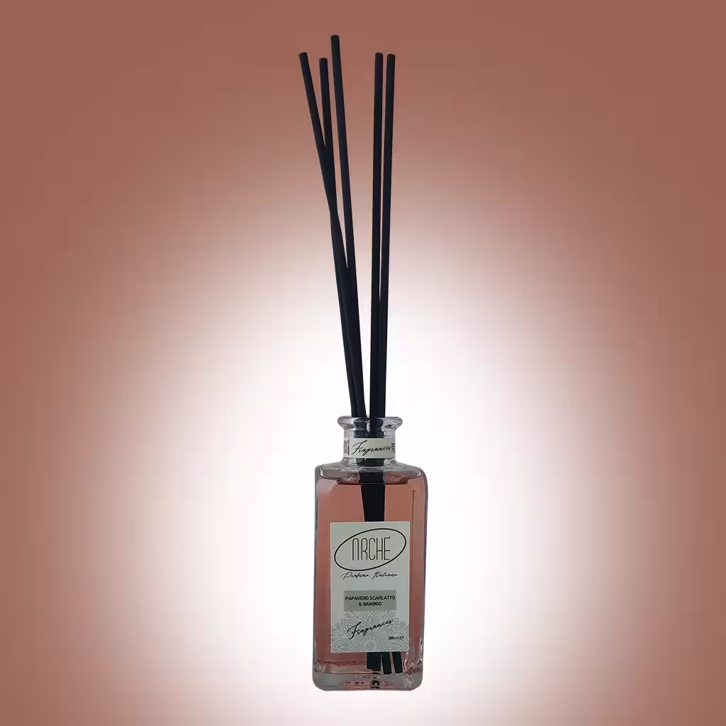 Profumo con bastoncini Papavero scarlatto e Bamboo